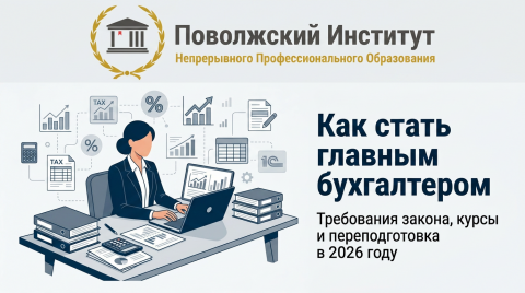 Переподготовка «Главный бухгалтер» дистанционно с дипломом в 2026 году